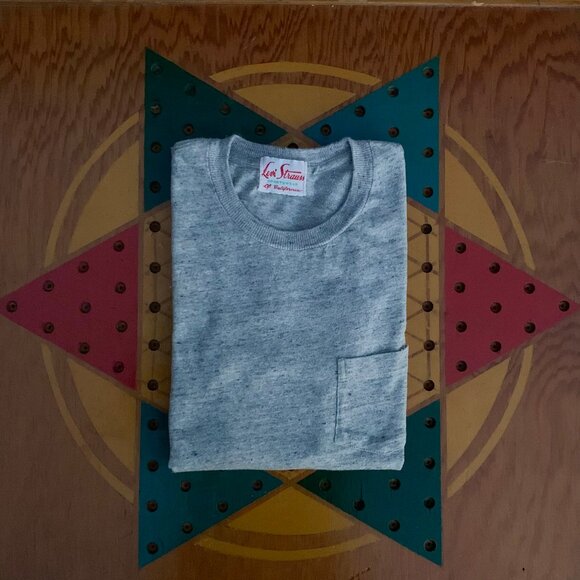 LVC Levi's Vintage Clothing Sportswear of California heather grey pocket tee - Picture 4 of 5